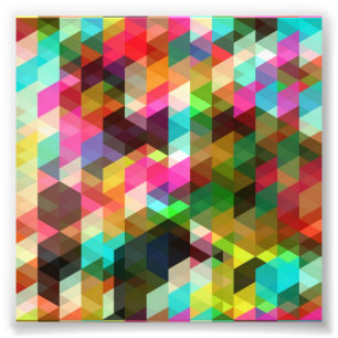 Impression Photo TRIANGLES COLORÉS Abstrait-Vector-Art SQU