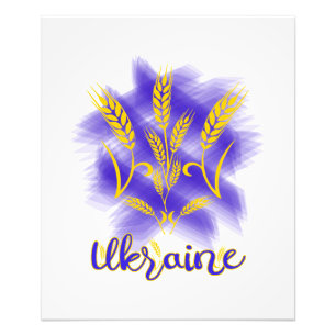 Impression Photo Trident ukrainien fait d'oreille de blé