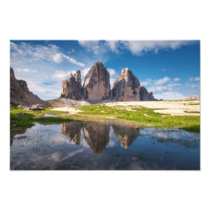 Impression Photo Trois cimes de Lavaredo/Drei Zinnen montagnes dolo