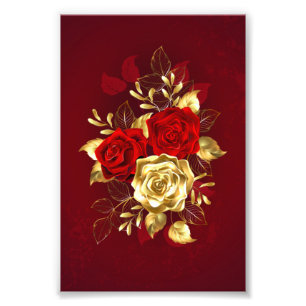 Impression Photo Trois Roses de bijoux