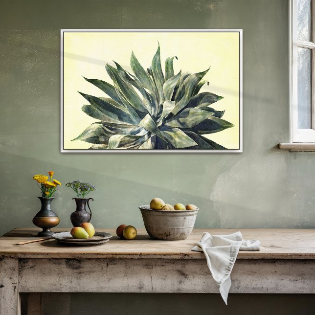 Impression Photo Tropical Botanical Watercolor Print Modern Agave (Créateur téléchargé)