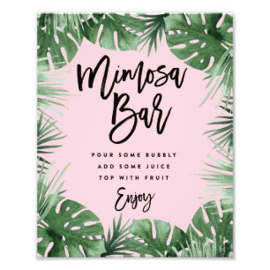 Impression Photo Tropical Mimosa Bar Print