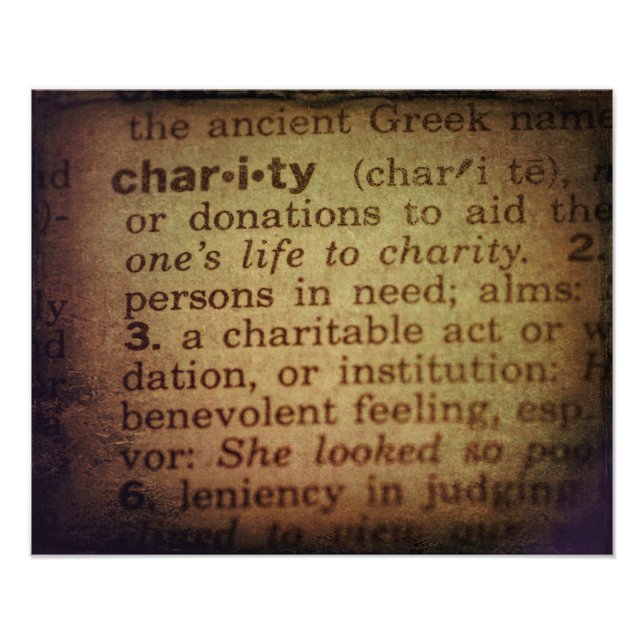 Impression Photo Trouver un sens - Charité (Devant)