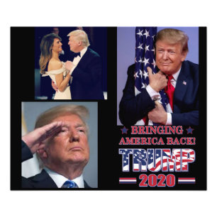Impression Photo Trump 2020 rétablisse l'Amérique