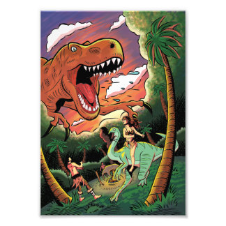Impression Photo Tyrannosaurus attack