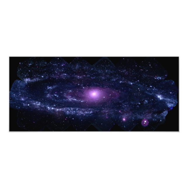 Impression Photo Ulultraviolet violet Andromeda Espace Galaxie (Devant)