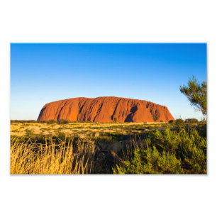 Impression Photo Uluru Ayers Rock dans l'arrière-pays australien
