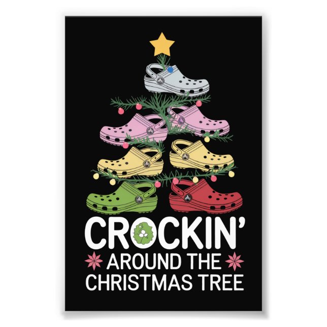 Impression Photo Un Crockin autour de l'arbre de Noël (Devant)