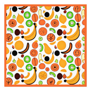 Impression Photo Un design Motif de fruits délicieux