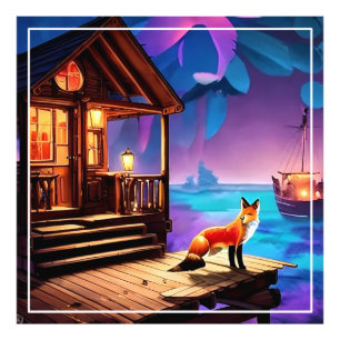 Impression Photo Un Fox devant le Cabine