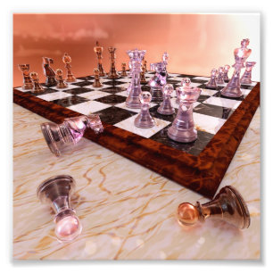 Impression Photo Un jeu d'échecs