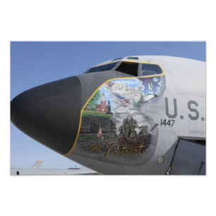 Impression Photo Un KC-135 Stratotankeraffichant un nez patriotique