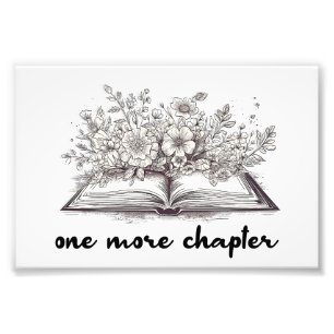 Impression Photo Un Livre De Chapitre De Plus Avec Fleurs