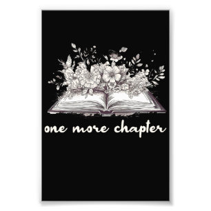 Impression Photo Un Livre De Chapitre De Plus Avec Fleurs