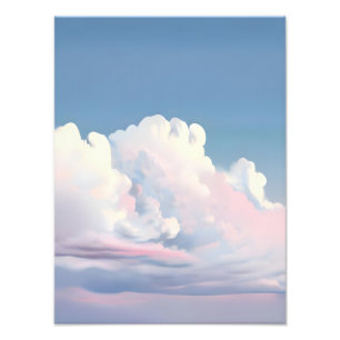 Impression Photo Un paysage de nuages roses