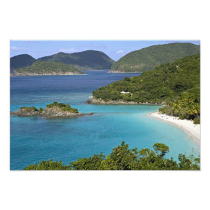 Impression Photo Un pittoresque de Caneel Bay d'une route à St. Joh