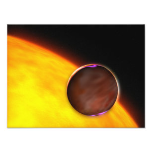 Impression Photo Un plan rapproché d'une planète extrasolar