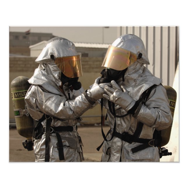 Impression Photo Un pompier irakien (Devant)