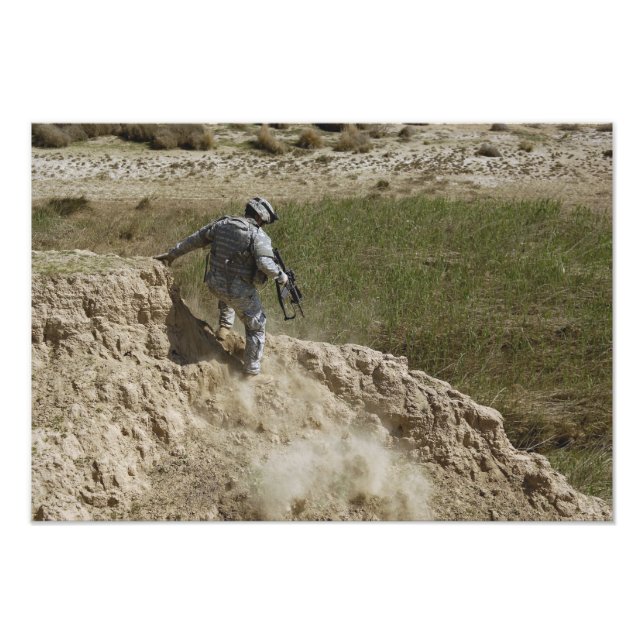 Impression Photo Un spécialiste descend (Devant)