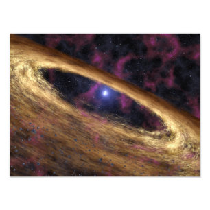 Impression Photo Un type d'étoile morte a appelé un pulsar