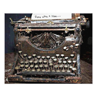 Impression Photo Underwood, vieille machine à écrire