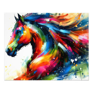 Impression Photo Une affiche vibrante et multicolore