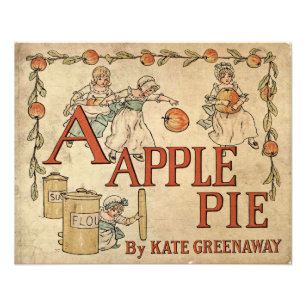 Impression Photo Une œuvre d'art vintage A Apple Pie