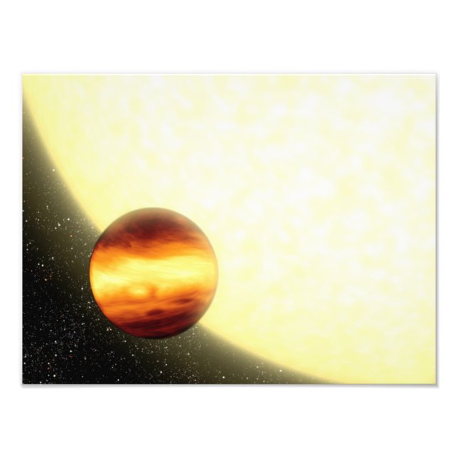 Impression Photo Une planète géante du gaz en orbite très proche (Devant)
