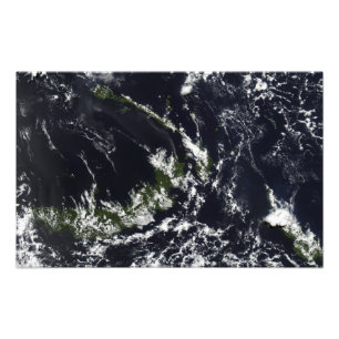 Impression Photo Une plume volcanique de la caldeira de Rabaul