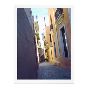 Impression Photo Une rue isolée dans le Vieux San Juan