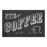 une tasse de café CHALK ART