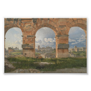 Impression Photo Une vue à travers trois arches du Colosseum