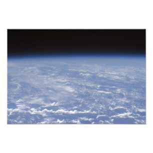 Impression Photo Une vue oblique de l'atmosphère terrestre