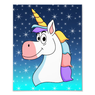 Impression Photo Unicorn cool