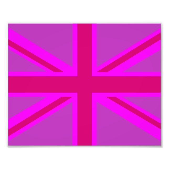 Impression Photo Union Jack fuchsia (Devant)