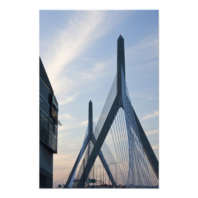 Impression Photo USA, Massachusetts, Boston. Le pont de Zakim. 2 (Devant)