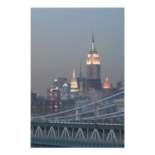 Impression Photo USA, New York, Vue du pont de Manhattan,