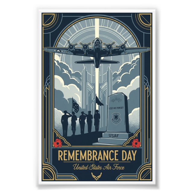Impression Photo USAF Art Deco Remembrance Sunday Edition (Devant)