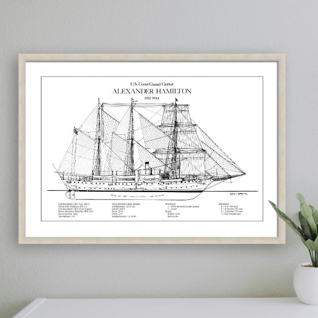 Impression Photo USCGC Alexander Hamilton wix-272 - SBD (Créateur téléchargé)