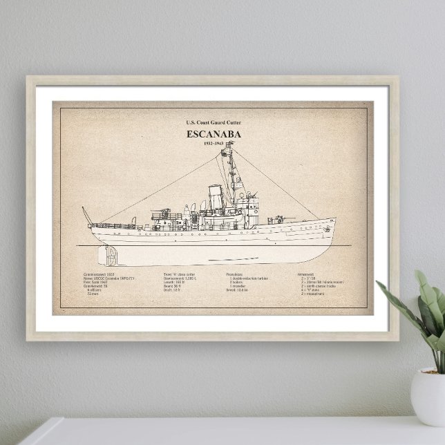 Impression Photo USCGC Escanaba wpc-77 - SBD (Créateur téléchargé)