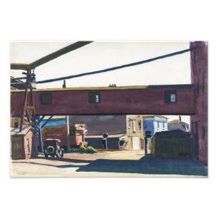 Impression Photo Usine de boîtes, Gloucester Edward Hopper