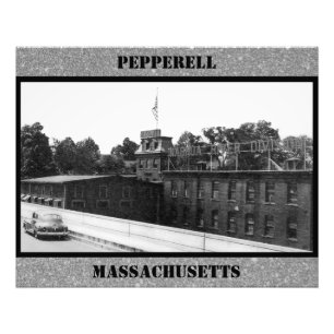 Impression Photo Usine de papier historique à Pepperell Massachuset