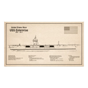 Impression Photo USS Enterprise - Plan directeur des expéditions SD