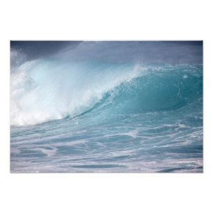 Impression Photo Vague bleue déferlante, Maui, Hawaï, États-Unis