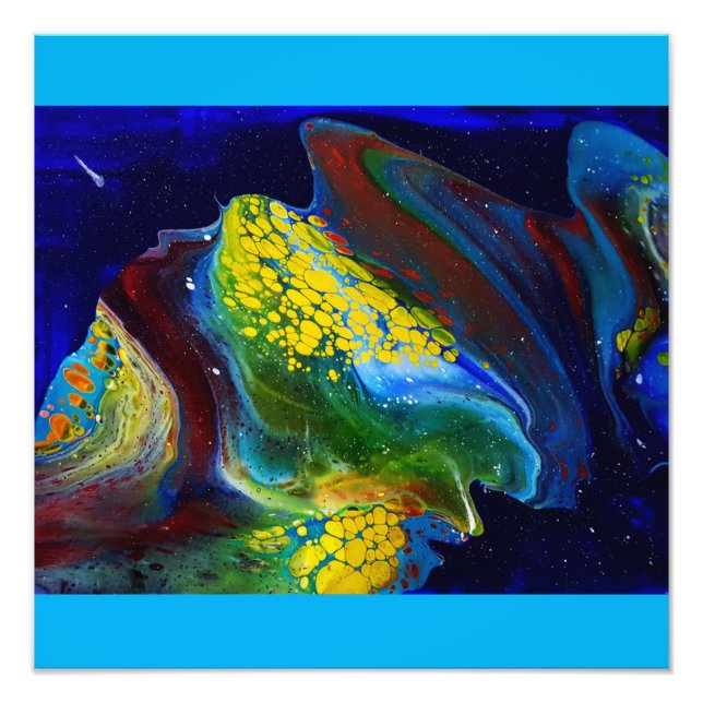 Impression Photo Vague stellaire (peinture acrylique) (Devant)