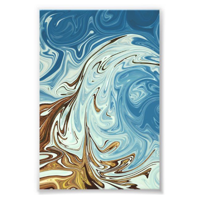 Impression Photo Vagues printanières | Meilleure peinture colorée (Devant)