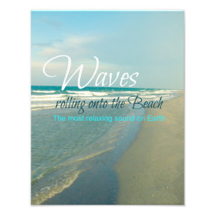 Impression Photo Vagues sur la plage