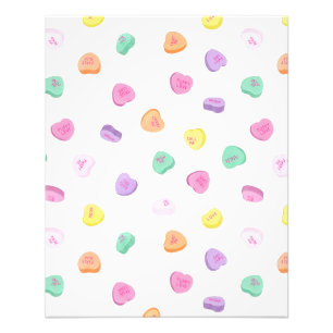 Impression Photo Valentines Day Candy Hearts Motif