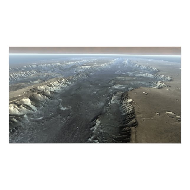 Impression Photo Valles Marineris, le Grand Canyon de Mars (Devant)