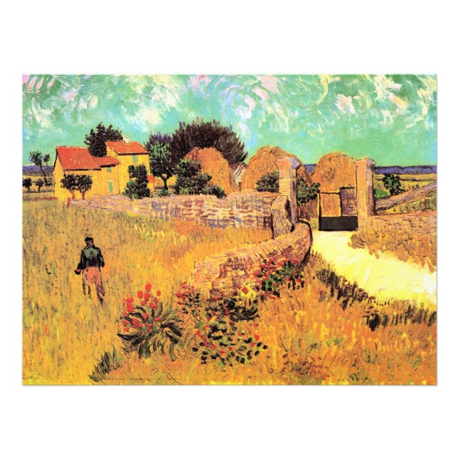 Impression Photo Van Gogh - Farmhouse in Provence, (Devant)